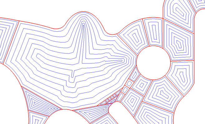 CAM variable radius toolpath generation