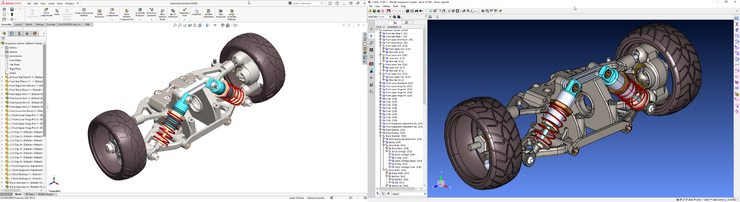 SOLIDWORKS to CADfix 12 SP1.1