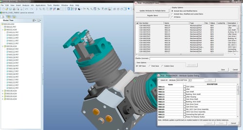 PLM-MCAD Connector-ARAS-Creo