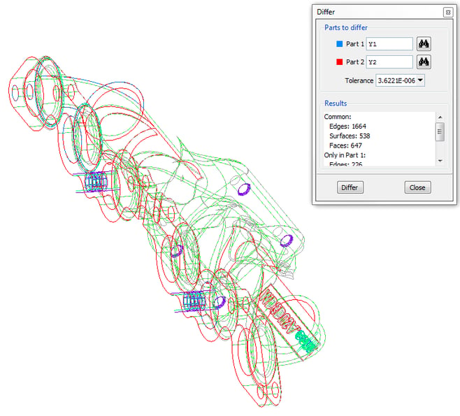 3D model differ diff tool CADfix